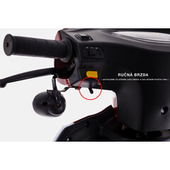 Elektrický dvojmiestny skúter CHAMPION DUO pre seniorov a imobilných – výkonný 1000 W motor - MIERNE ŠKRABANCE NA ZADNOM NÁRAZNÍKU