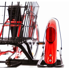 Trojkolesový elektrický bicykel Tornádo ZTECH, červený