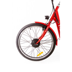Trojkolesový elektrický bicykel Tornádo ZTECH, červený