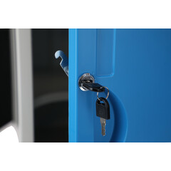 Nočný stolík MEDIK plast, modrý (Používaný kus)