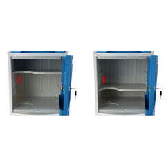 Nočný stolík MEDIK plast, modrý (Používaný kus)