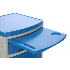 Nočný stolík MEDIK plast, modrý - PUKNUTÁ SPODNÁ ČASŤ