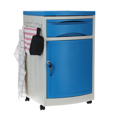 Nočný stolík MEDIK plast, modrý (Používaný kus)