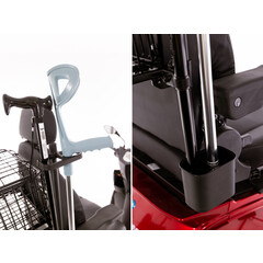 Držiak na barly a palice pre elektrické skútre