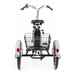 Trojkolesový elektrický bicykel Tornádo ZTECH, strieborný