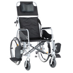 Polohovateľný invalidný vozík - VÝSTAVNÝ KUS, MIERNE ZNEČISTENÉ STÚPAČKY+OPIERKA