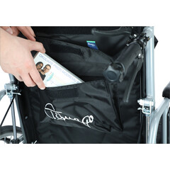 Polohovateľný invalidný vozík - VÝSTAVNÝ KUS, MIERNE ZNEČISTENÉ STÚPAČKY+OPIERKA