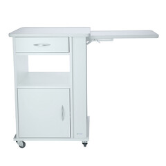 Nočný stolík UNIZDRAV, biely - POŠKODENÝ ĽAVÝ SPOPDNÝ ROH