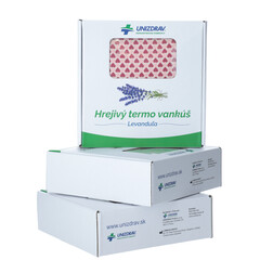 Hrejivý termo vankúš UNIZDRAV Levanduľa Srdcia - POŠKODENÝ POŤAH