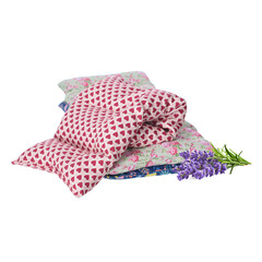 Hrejivý termo vankúš UNIZDRAV Levanduľa Srdcia - POŠKODENÝ POŤAH