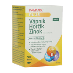 WALMARK Vápnik Horčík Zinok FORTE, 90 tabliet