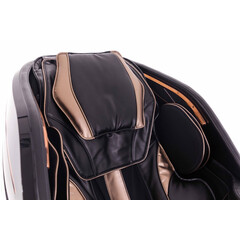 Masážne elektrické kreslo LUX 4D MASSAGER, čiernozlaté (Používaný kus)