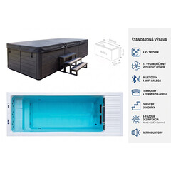 Plavecký bazén s protiprúdom AquaFlow Pro SUNRANS SR860A