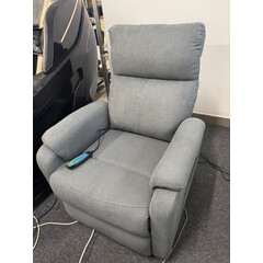 Relaxačné polohovacie kreslo COMFORT, antracitová látka - VÝSTAVNÝ KUS