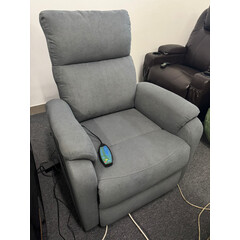 Relaxačné polohovacie kreslo COMFORT, antracitová látka - VÝSTAVNÝ KUS