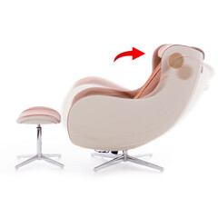 Elektrické masážne kreslo Zafír Relax, tehlové (Používaný kus)