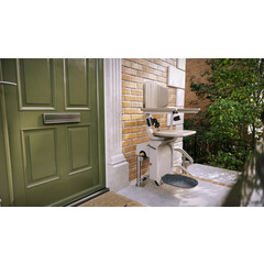 Stoličkový výťah Unizdrav so zatočenou koľajnicou