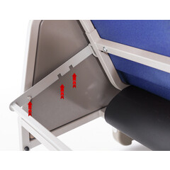 Kardiacké seniorské kreslo, modré