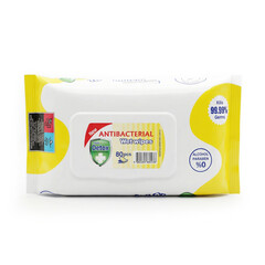 Antibakteriálne vlhčené obrúsky Fresh Detox, 80 ks