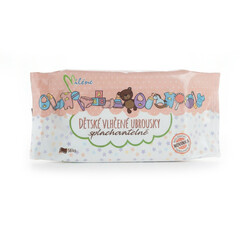 Miléne Detské vlhčené obrúsky splachovateľné, 56 ks