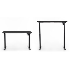 Výškovo nastaviteľný stôl UNIZDRAV 120x60 cm, čierny