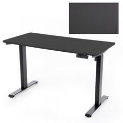 Výškovo nastaviteľný stôl UNIZDRAV 120x60 cm, čierny