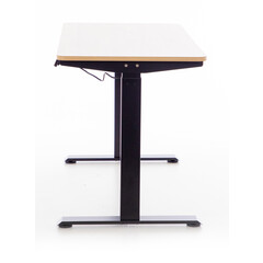 Výškovo nastaviteľný stôl UNIZDRAV 120x60 cm, hnedý dub