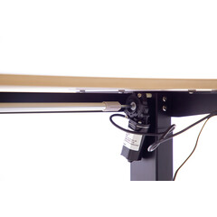 Výškovo nastaviteľný stôl UNIZDRAV 120x60 cm, hnedý dub