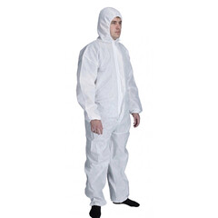 Jednorazový ochranný overal s kapucňou
