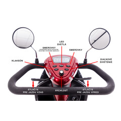Elektrický skúter MOBILITY Plus - bohatý úložný priestor (Zánovný kus)
