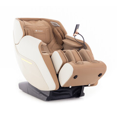Masážne elektrické kreslo RelaxPro 3D MASSAGER, bielo-hnedé (Používaný kus)