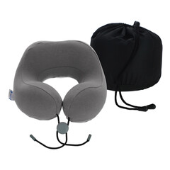 Cestovný ergonomický vankúš z pamäťovej peny, antracitový