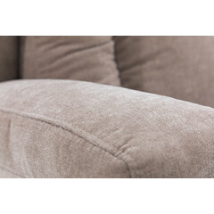 Relaxačné polohovacie kreslo, tmavobežová látka (Rozbalený kus)