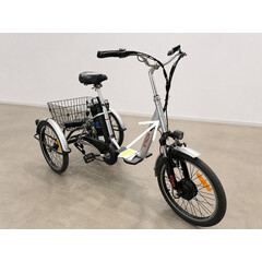 Trojkolesový elektrický bicykel Tornádo ZTECH, strieborný (Používaný kus)