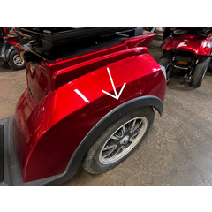 Elektrický trojkolesový skúter CHAMPION pre seniorov – výkonný 1000 W motor, červený (Používaný kus)