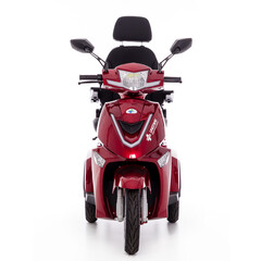 Elektrický trojkolesový skúter CHAMPION pre seniorov – výkonný 1000 W motor, červený (Používaný kus)