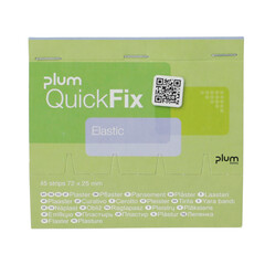 Plum QuickFix Elastické náplasti, náhradná náplň do dávkovača, 45 ks
