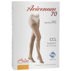 Avicenum 70 DEN - stehenné pančuchy so samodržiacou krajkou, telové