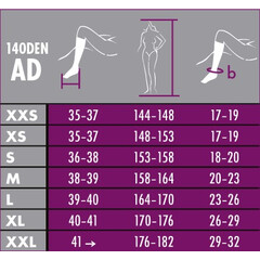 RELAX 140 DEN - lýtkove pančuchy