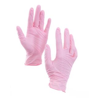 Nitrilové rukavice ružové, 100ks S