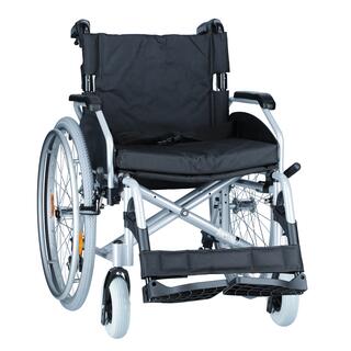 Invalidný vozík odľahčený  s brzdami pre doprovod Šírka sedu 51 cm, bezdušové kolesá