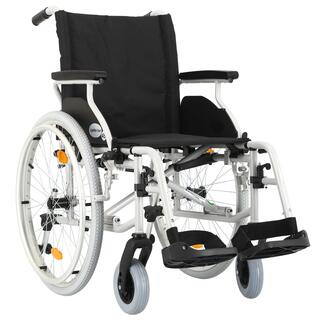Invalidný vozík odľahčený s nastaviteľným ťažiskom Šírka sedu 48 cm, bez bŕzd pre doprovod