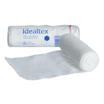 Obväz elastický dlhoťažný -IDEALTEX 12cm x 5m