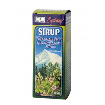 Tatranská priedušková zmes – sirup s cukrom, 100 ml