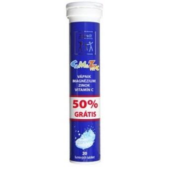 Zdrovit – vápnik, magnézium, zinok, vitamín C, 20 tabliet