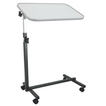 Lôžkový stolík k posteli bielosivý