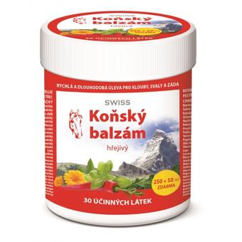 Konský balzam SWISS hrejivý, 250 + 50 ml