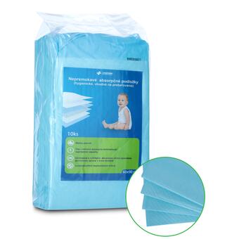 Nepremokavé absorpčné podložky, 10 ks  60x90 cm