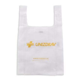Skladacia nákupná taška UNIZDRAV, biela