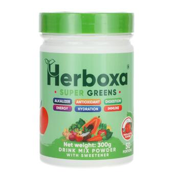 Herboxa SUPER GREENS Ľadová broskyňa, 300 g